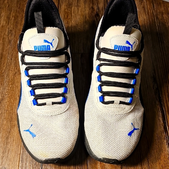 Puma Other - NWOT Puma Men's Black White & Blue Sneakers Sz 9.5